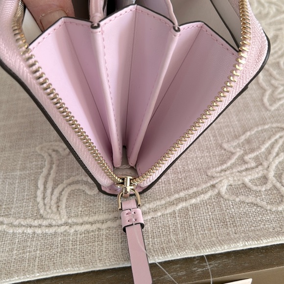 Kate Spade ♠️ NWT Pink Parrots Flock Party Large Continental Zip Around … - Picture 12 of 13